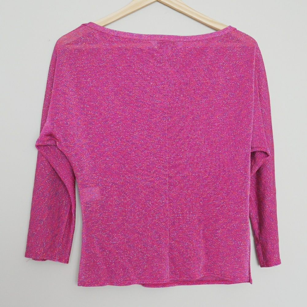 Trina Turk Hot Pink Metallic Top